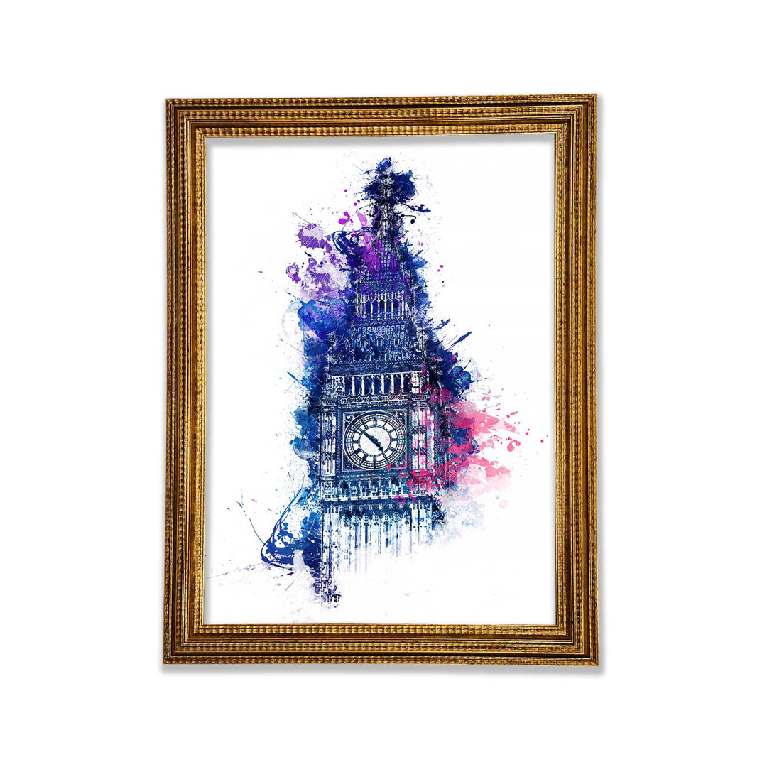 Aquarell Big Ben 4 - Druck