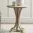 Martha Stewart Fatima Round Pedestal End Table