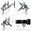 ONKRON Multi-Screen Electronic Mount
