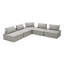 Canapé modulaire en chenille en L Chelise