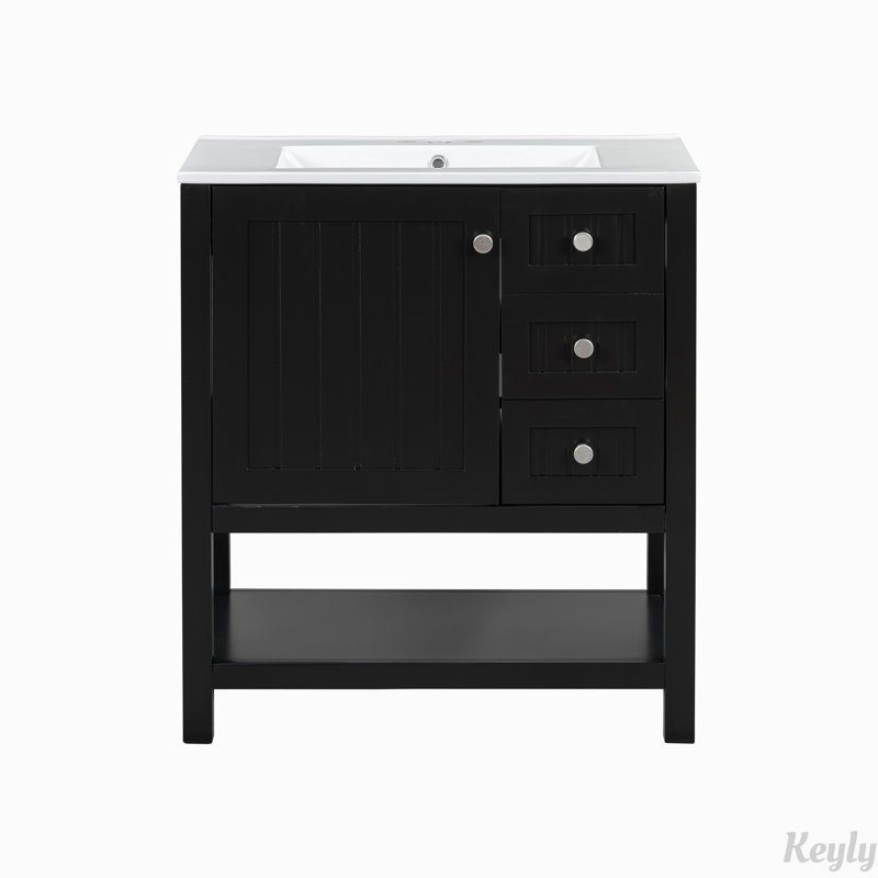 Meuble-lavabo 30 po avec lavabo en céramique