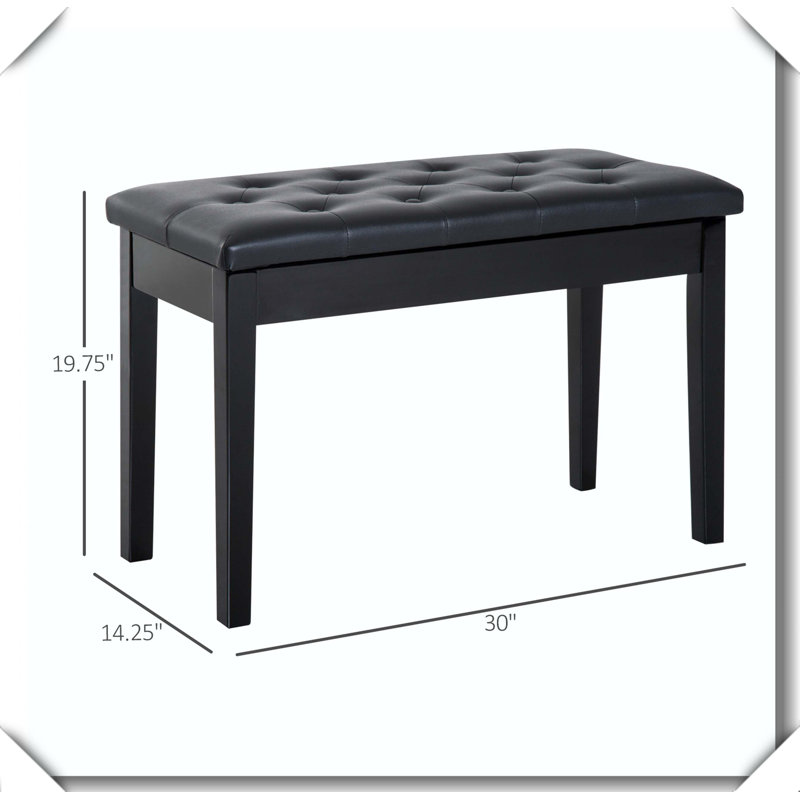 Chaise de piano, Noir