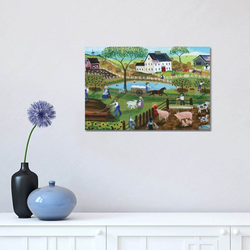 Old Tyme Americana Country Farmyard, H 12 po x l 18 po x 1,5 po
