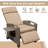 Luxurious Outdoor Recliner Chair With Hand-Woven Wicker, Adjustable Angle, And Built-In Side Table For Ultimate Comfort And Style-1678323054