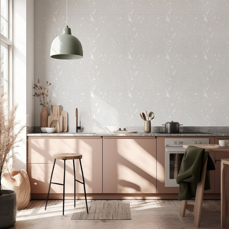 Burlwood - Grey White Wood Wallpaper