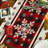 Buffalo Plaid Snowflakes Christmas Table Runner, Seasonal Winter Kitchen Dining Table Decoration For Home Party Decor-1515173296-1515173299