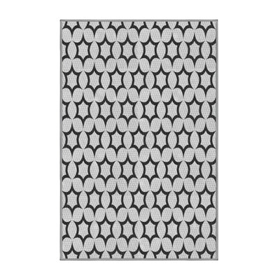 Tapis gris tissé à la machine