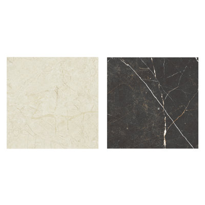 Reve Checker 11-3/4 in. x 11-3/4 in. Porcelain Floor and Wall Tile