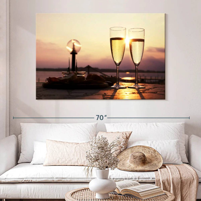 Yarlin Champagne Sunset, 34" H x 51" W