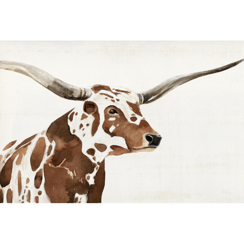 Spotted Steer IV by Annie Warren - Wrapped Canvas Print, 51cm H x 76cm W x 3.8cm D