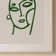 Abstract Greenface Print 1