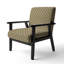 Fauteuil d'appoint rembourré à motif 'Hannegan - Deco