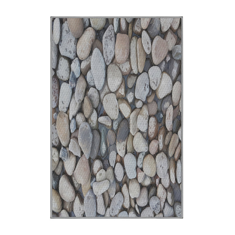 Tapis gris Sami, Rectangle 5 pi x 7 pi