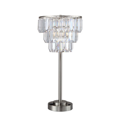 LAMPE DE TABLE CONTEMPORAINE À CRISTAUX 27,5 "H (1PC / CTN) (1,01 / 9,25)