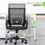 Fauteuil de bureau ergonomique pivotant, support lombaire réglable, hauteur et fonction d'inclinaison, conception confortable pour une productivité toute la journée-98598237