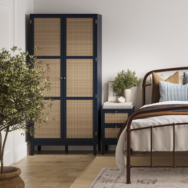 Aliyu 2 Door Manufactured Wood Wardrobe