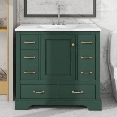 Tablette réglable pour meuble-lavabo moderne 36 po