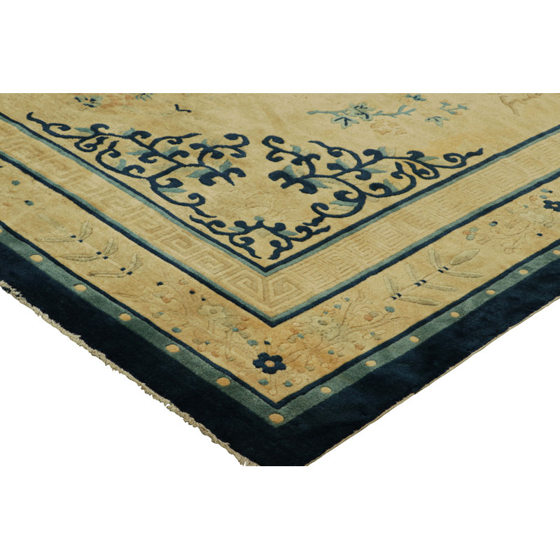 One-of-a-Kind 10’2”x14’6” Hand Knotted Area Rug