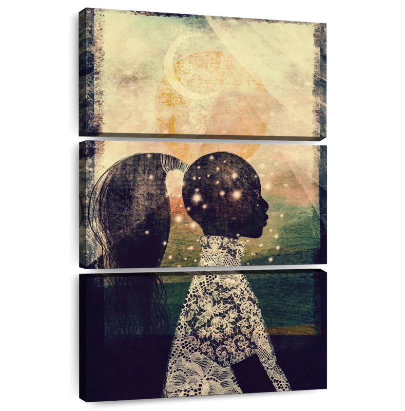 Leisha The Sun Stars And Moon, 65" H x 42" W