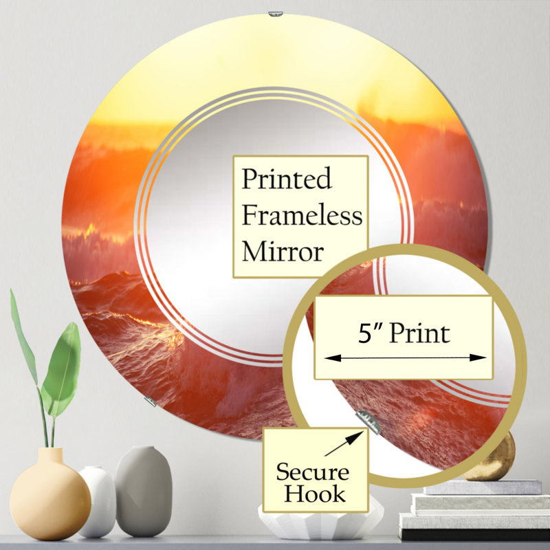Miroir de salle de bain sans cadre, 24 po x 24 po