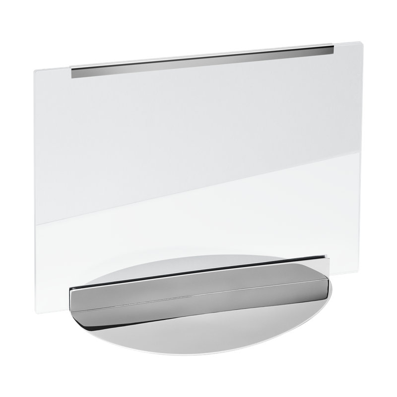 Sky Mirrored Metal Single Picture Frame In Silver, 9.96" x 7.91"