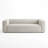 Aurora Pebble Beige Heavy Basketweave Sofa