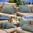 Pack of 2 Sunbrella Outdoor Throw Pillows, Rectangle Lumbar Throw Pillows Inserts with Covers-113491936-113491940