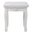 Ensemble de coiffeuse avec miroir et tabouret coussiné White Princess-129586658