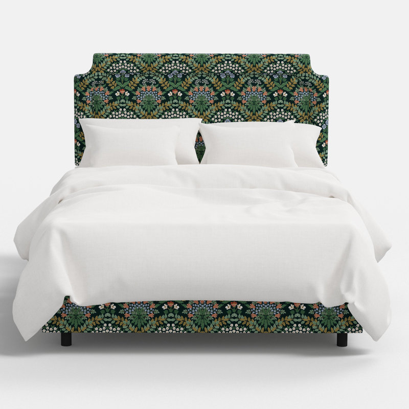 Hampton Bed In Bramble Emerald, California King, Bramble Emerald