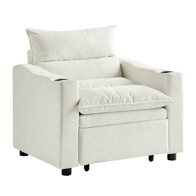 Velvet Convertible Sleeper Chair