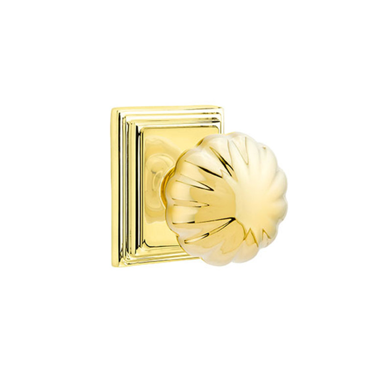 Bouton d’intimité avec wilshire rose Melon, Laiton brillant