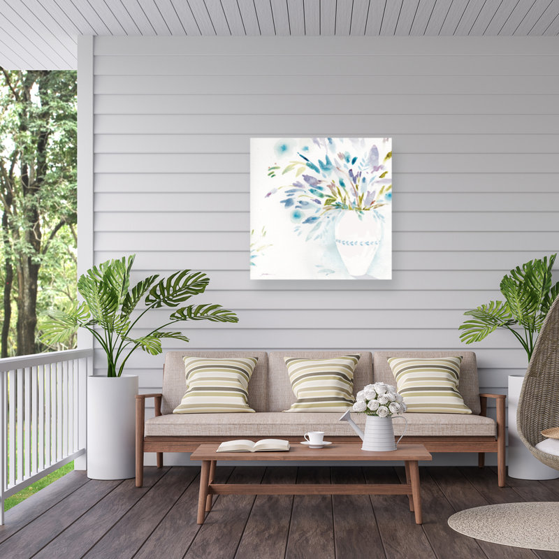 «Garden Bouquet» - Impression sur toile tendue, H 14 po x l 14 po