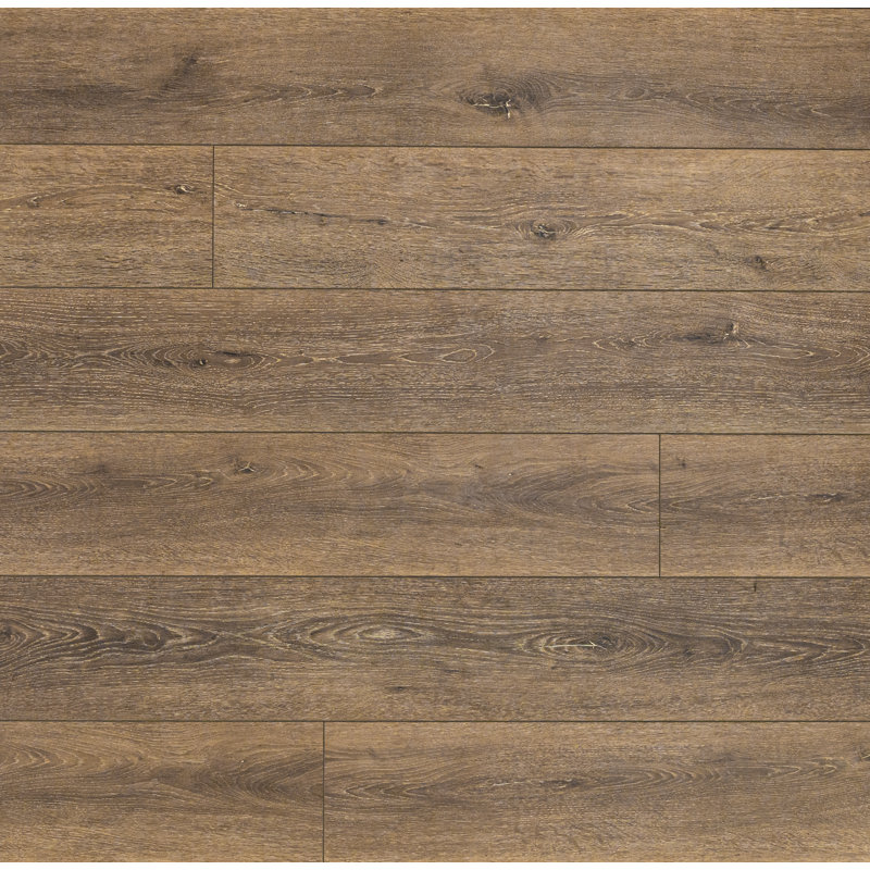 Plancher hybride imperméable Springwood 7 "x 48" 10mm 20mil Springwood Leonna, Leonna