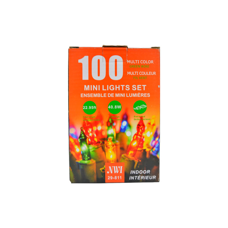 Guirlande de 50 lumières, L 22,95 pi, 100