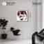 Décoration murale "Red Hot Glam Shadowbox" par Notoriart, cadre blond, 30 x 30-1497128698-1497128672