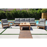 Huntington Outdoor 6 - Piece Teak Conversation Set