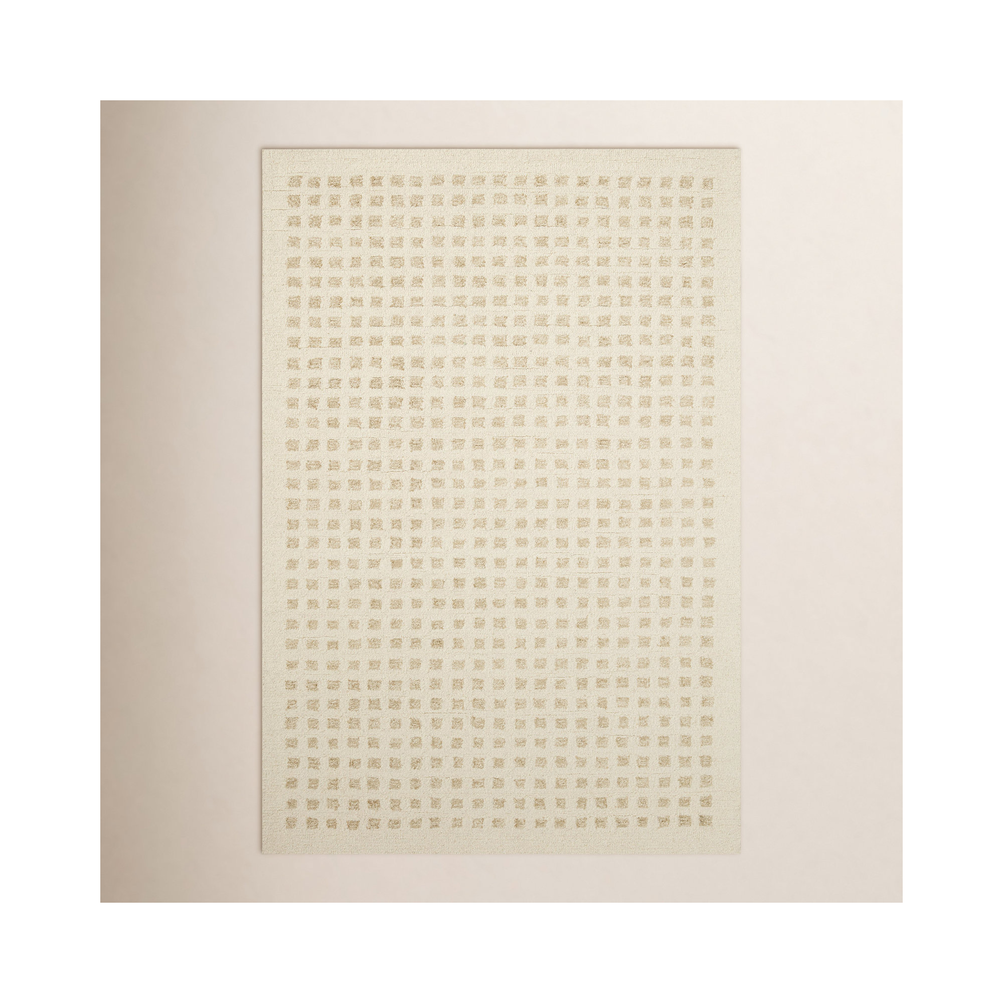 Chris Loves Julia x Loloi Polly Handmade Ivory/Natural Rug, Rectangle 9'3" x 13'