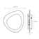 Abstract Panels 1 - Light LED Flush Mounted Sconce