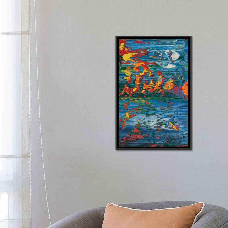 « kurt hawn », reproduction sur toile, H 26 po x l 18 po x P 1,5 po, Toile avec cadre noir, Pas de tapis
