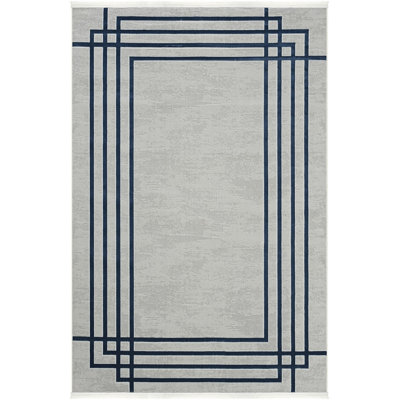 Geometric Machine Made Indoor / Outdoor Area Rug