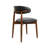 Upholstered Solid Wood Dining Side Chair-608495897
