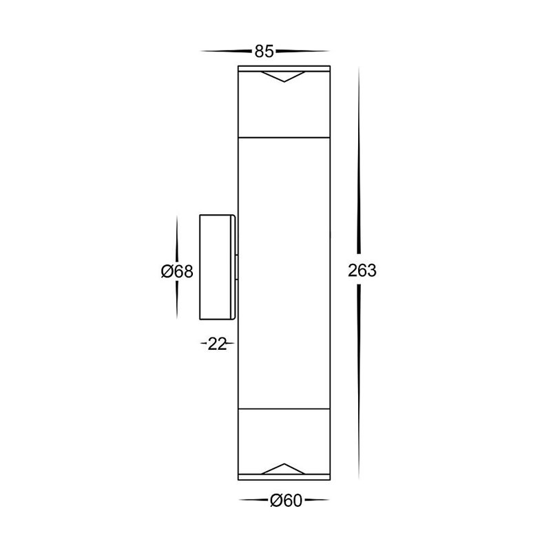 Agne 2 - Bulb 26.3cm H Outdoor Armed Sconce, Matt brushed nickel