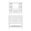 Meuble-lavabo autoportant de 36 po avec lavabos et armoire de toilette Medunjess-1590156833