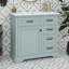 Ensemble de meuble-lavabo sur pied 36 po avec lavabo en céramique, meuble-lavabo sur pied simple en bois massif avec 2 tiroirs basculants et une porte-1329198443
