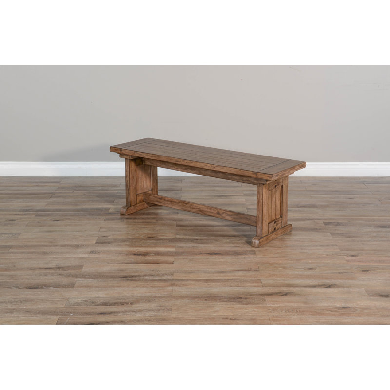 Edenbridge Wood Dining Side Bench, Buckskin