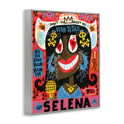 Selena Don't Forget Me, giclée encadrée, design par Jorge R. Gutierrez