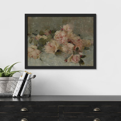"Rose", aquarelle, fleurs roses, art mural, impressions botaniques décoratives pour salon, chambre encadrée sur papier