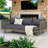 Outdoor Patio Daybed with Cushions-1232314103-1232314101