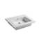 WS Bath Collections 20.3'' Glossy White Ceramic Rectangular Bathroom Sink with Overflow