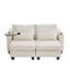 Canapé-lit convertible de 63 po en velours côtelé avec ports USB-1301352351